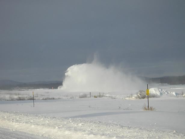 The Runway Being Cleared at the Laconia/Gilford Airport