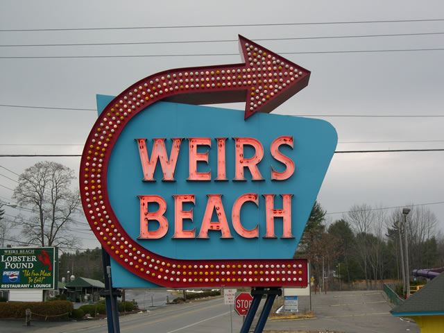 Weirs Beach Sign
