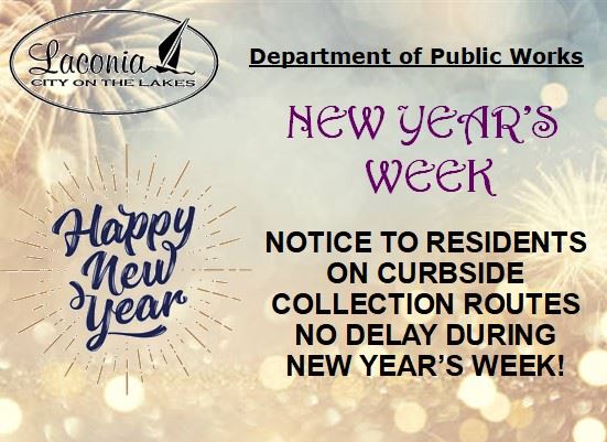 New Years Trash collection no delay