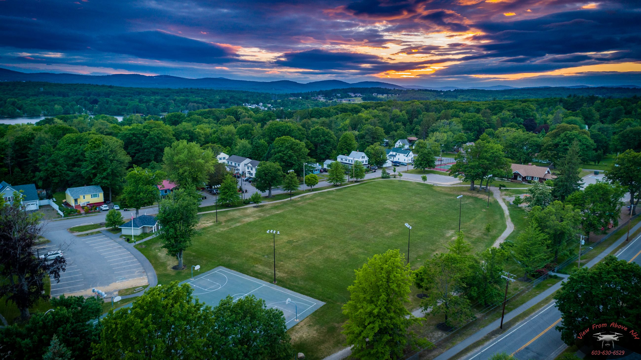An Aerial photo of Leavitt Park